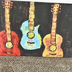 Painting Of 3 guitars