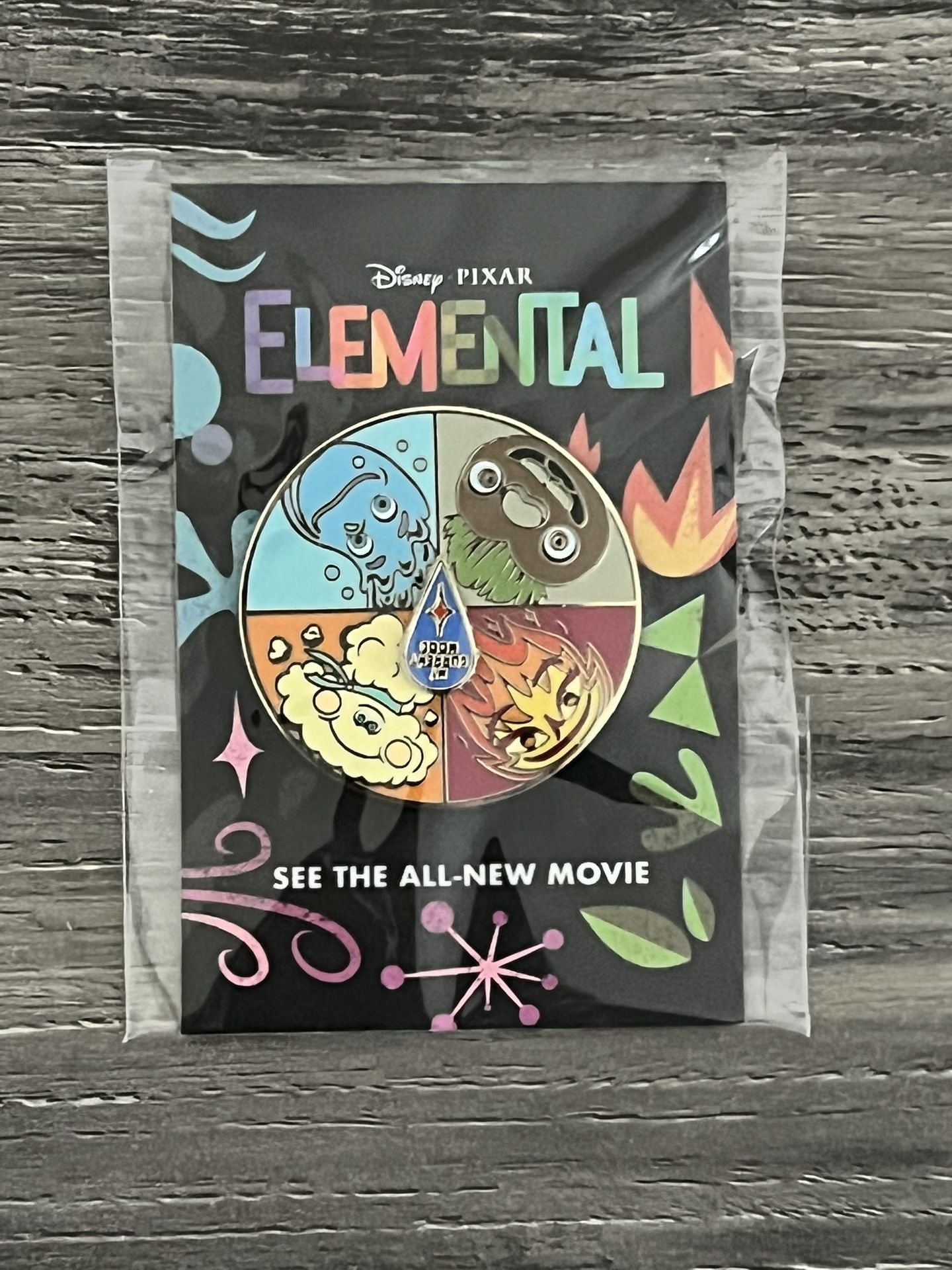 Disney Pixar Elemental Mood Spinner Pin