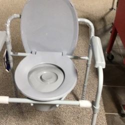 Folding Steel Commode