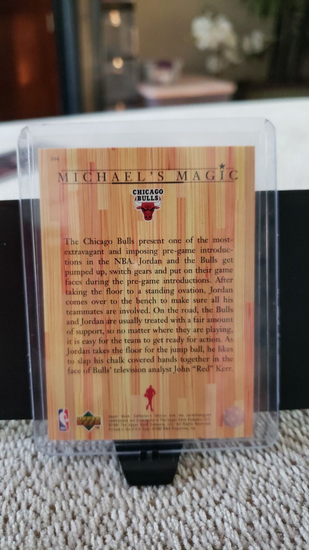 Michael Jordan Upper Deck Trading Card