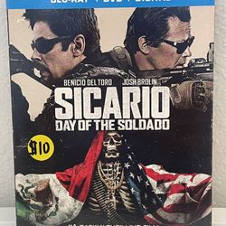 Sicario Day Of The Soldado  Blue Ray, DVD, Digital
