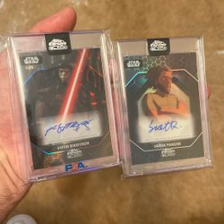 Topps Chrome star Wars autograph