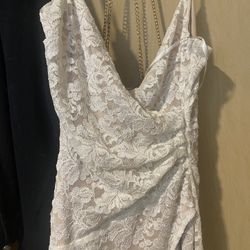 Floral Lace Prom Dress 