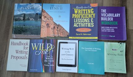 NEW 9 Language Arts/Writing  Books for $20 or each $2 to $4