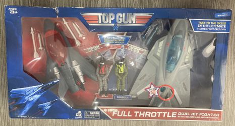 Top Gun Full Throttle Dual Jet Fighter 3.75" Action Figure Playset Walmart (Damaged Box)