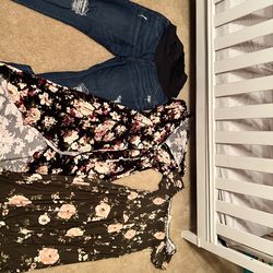 Maternity dresses and 1 jean