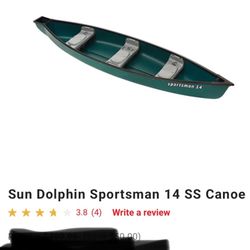 Sun Dolphin Sports Canoe And Motor Never Used