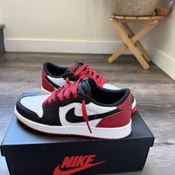 Size 6.5Y - Air Jordan 1 Retro Low OG Black Toe 2023 GS 