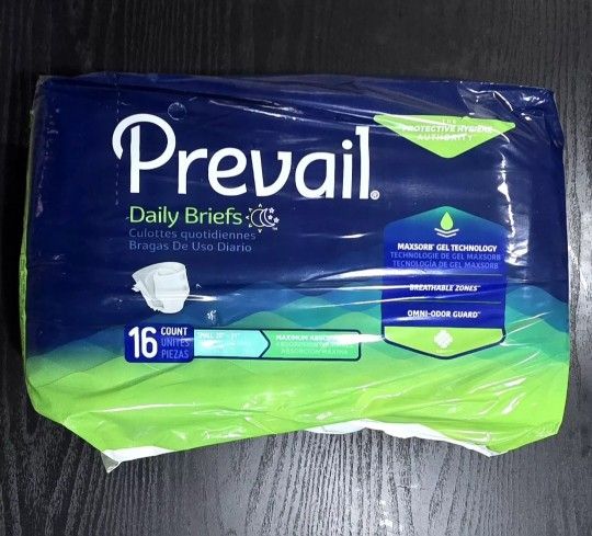10 Bags Prevail Adult Diapers Small 20-31 inches 16 count
