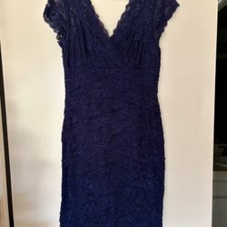 Blue Cocktail Dress Size 4P