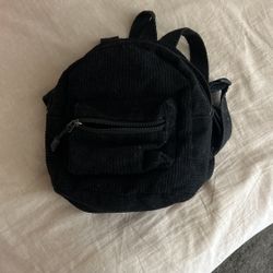 mini black backpack