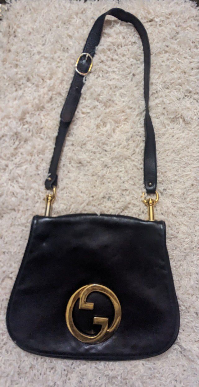 Vintage , Gucci Purse , Black Over the Shoulder , Made in Italy  BREV.N.53280 for Sale in Beaumont, CA - OfferUp