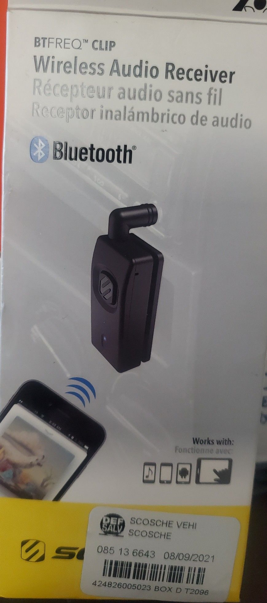 Scosche BTFreq Clip Bluetooth LIKE NEW - OPEN BOX