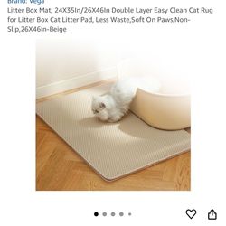 Litter box mat 