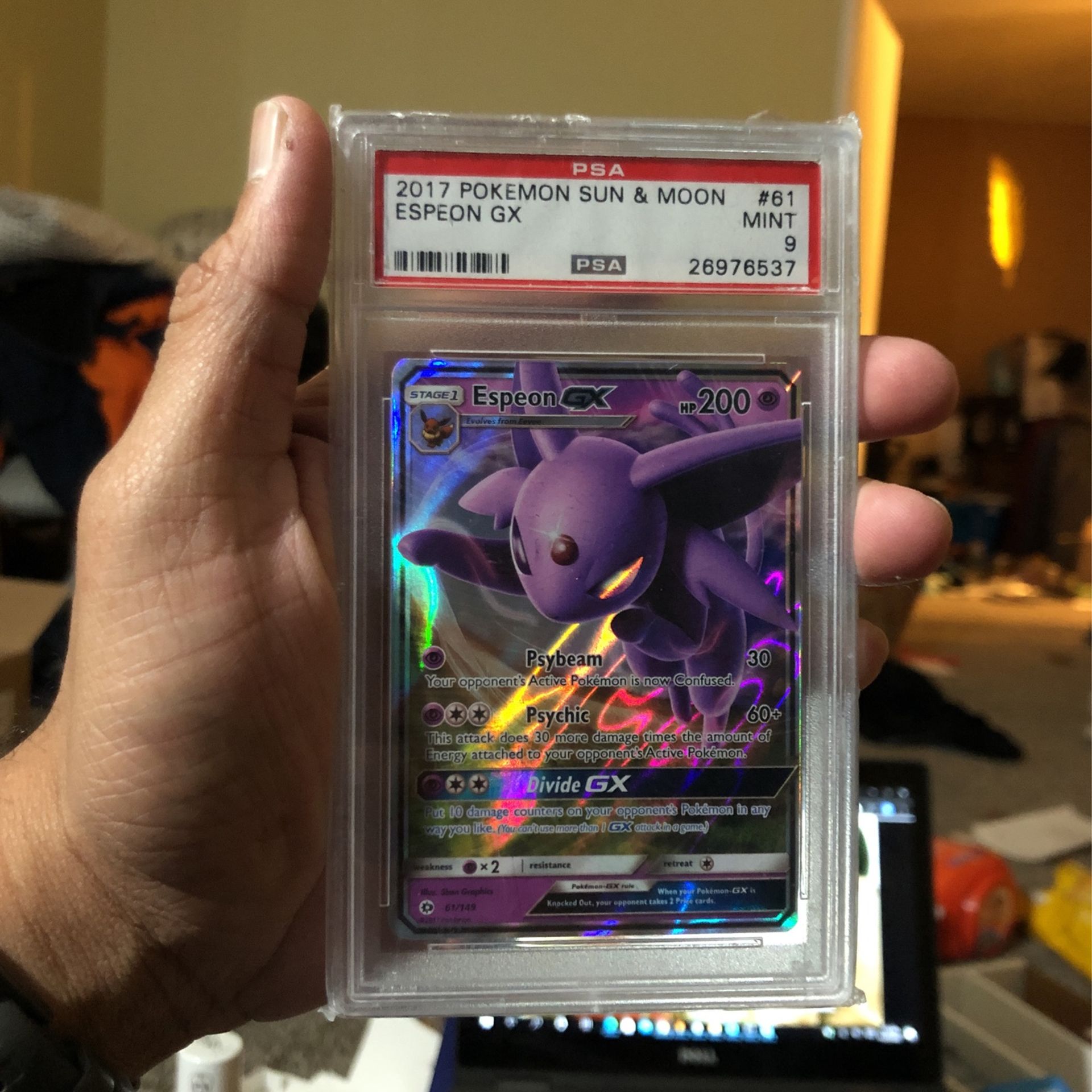 PSA 9 Espeon Gx Pokemon