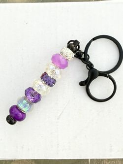 GLASS BEADED KEYCHAINS