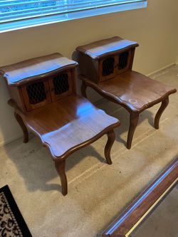 French provincial end tables nice