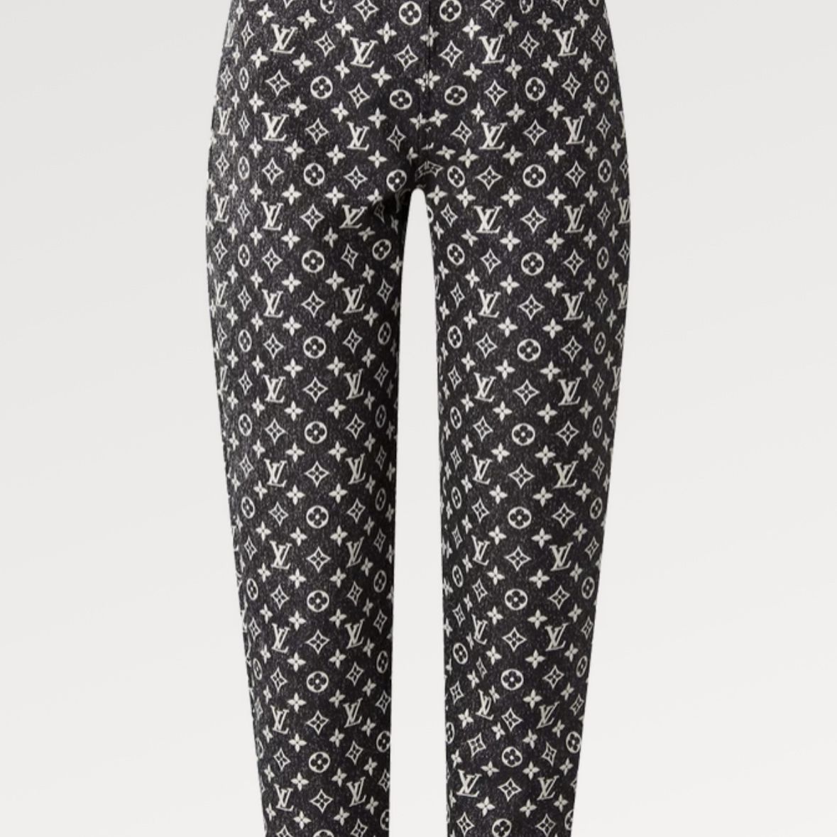 Louis Vuitton Monogram Denim Pants Multico. Size 36