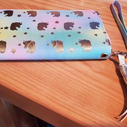 Pastel Unicorn Wristlet Wallet