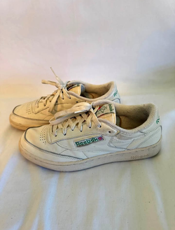 Reebok Club C 85 Vintage DV6434 Sneakers Men's Chalk Leather Casual Shoes 9.5