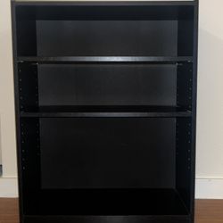 Black Bookshelf- Adjustable