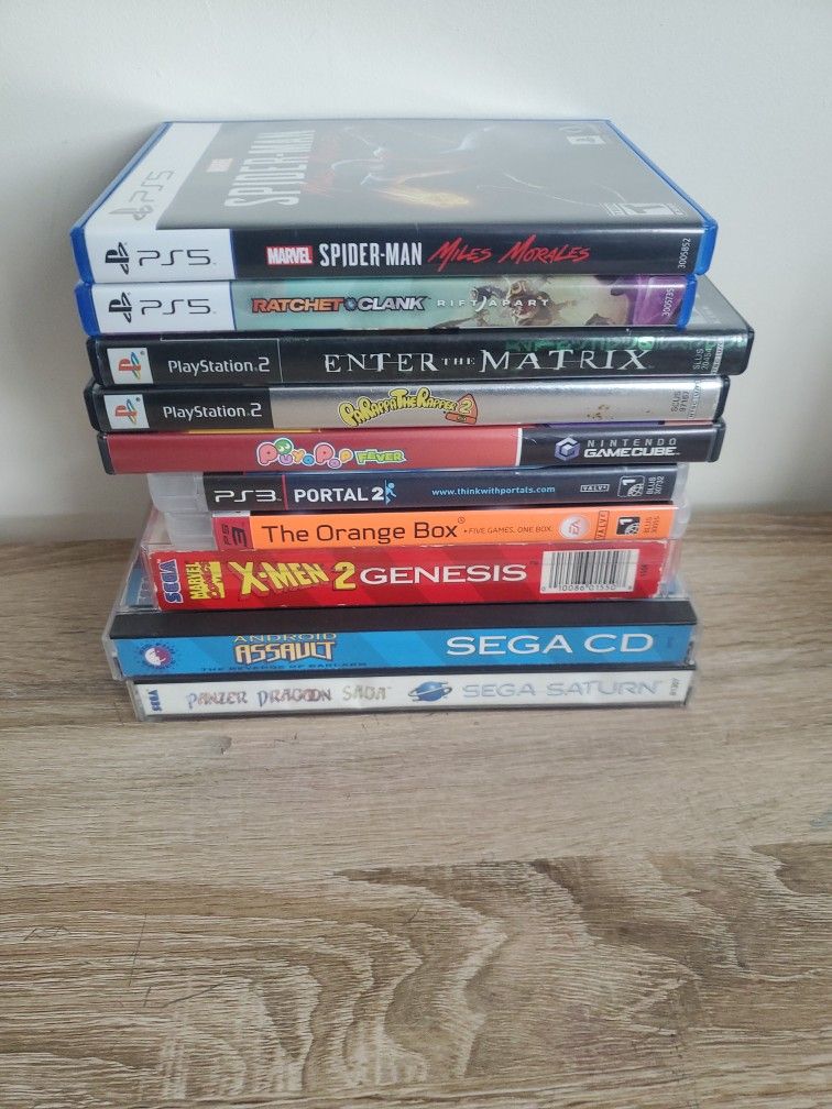 Games On Sega Saturn, Genesia, Cd, Gamecube Ps2 Ps3 And Ps5 For Sale Or Trade