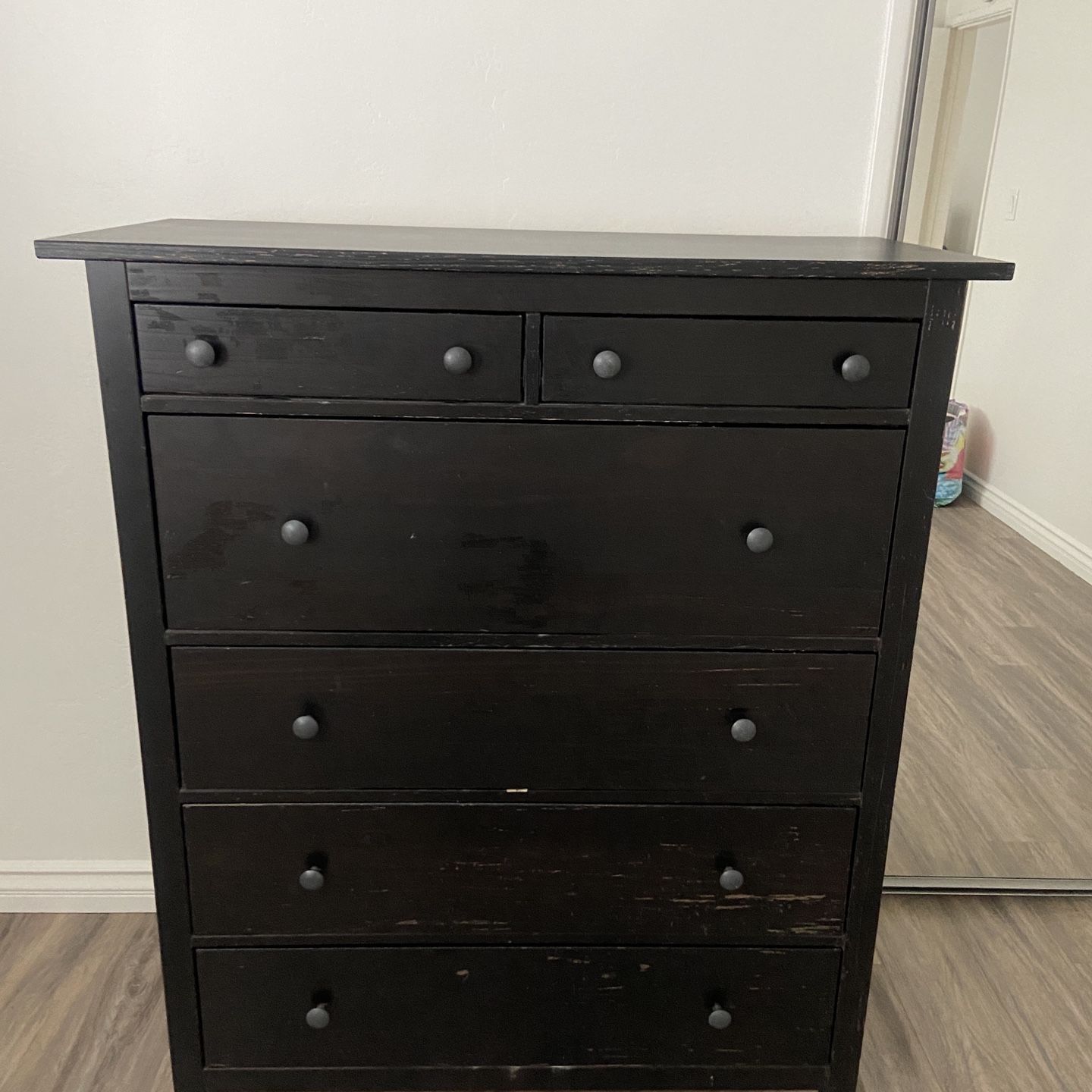 ikea hemnes 6 drawer dresser black brown IKEA Hemnes 6-Drawer Chest in Black-Brown