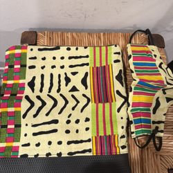 Colorful Patterned Tote and Mask Set