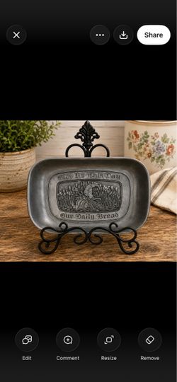 Wilton Armetale “Our Daily Bread” Serving Tray