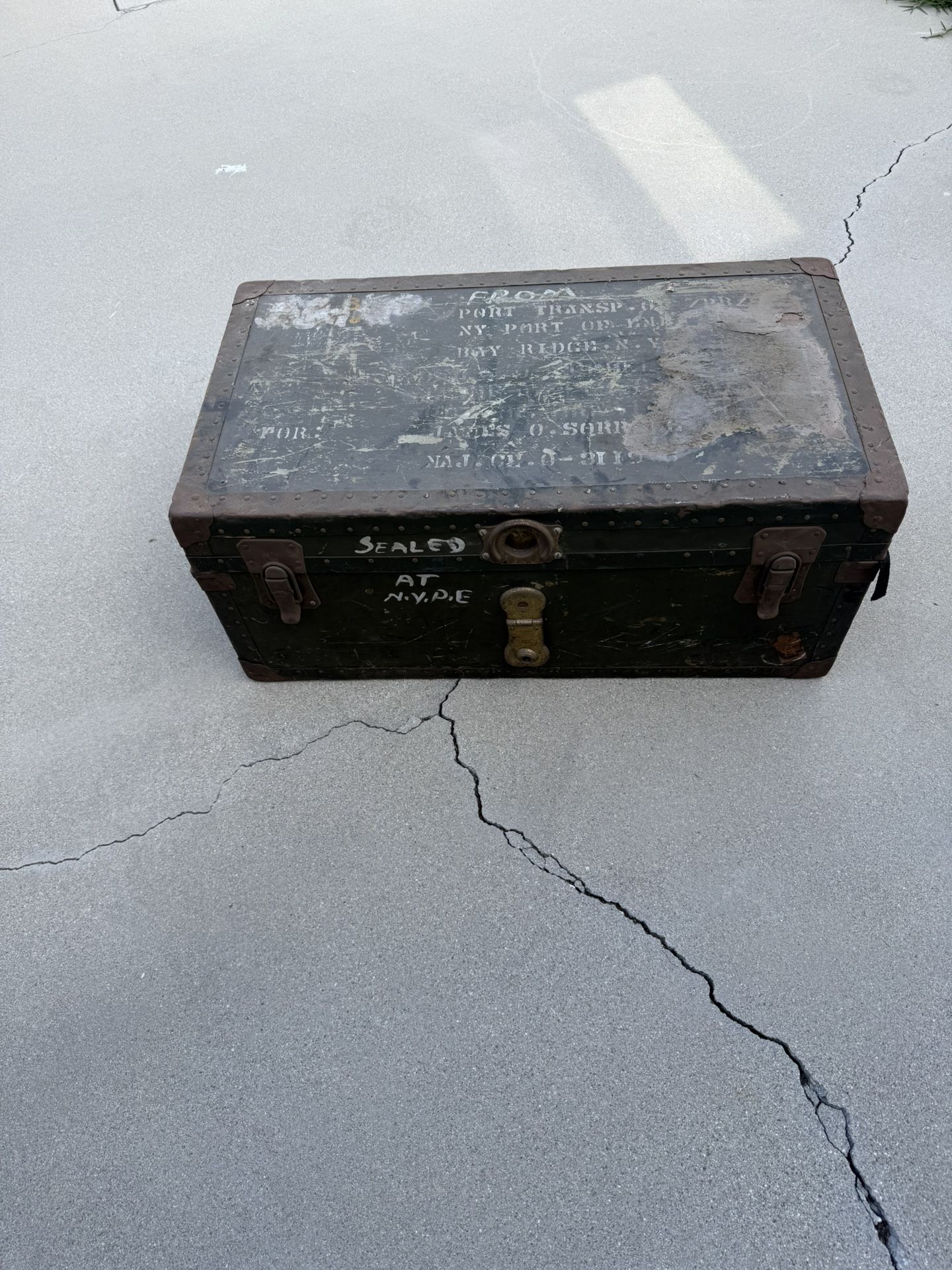 WW2 Military Foot Locker (Vintage)