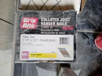 Six Boxes Of Random Size Nail Gun Nails