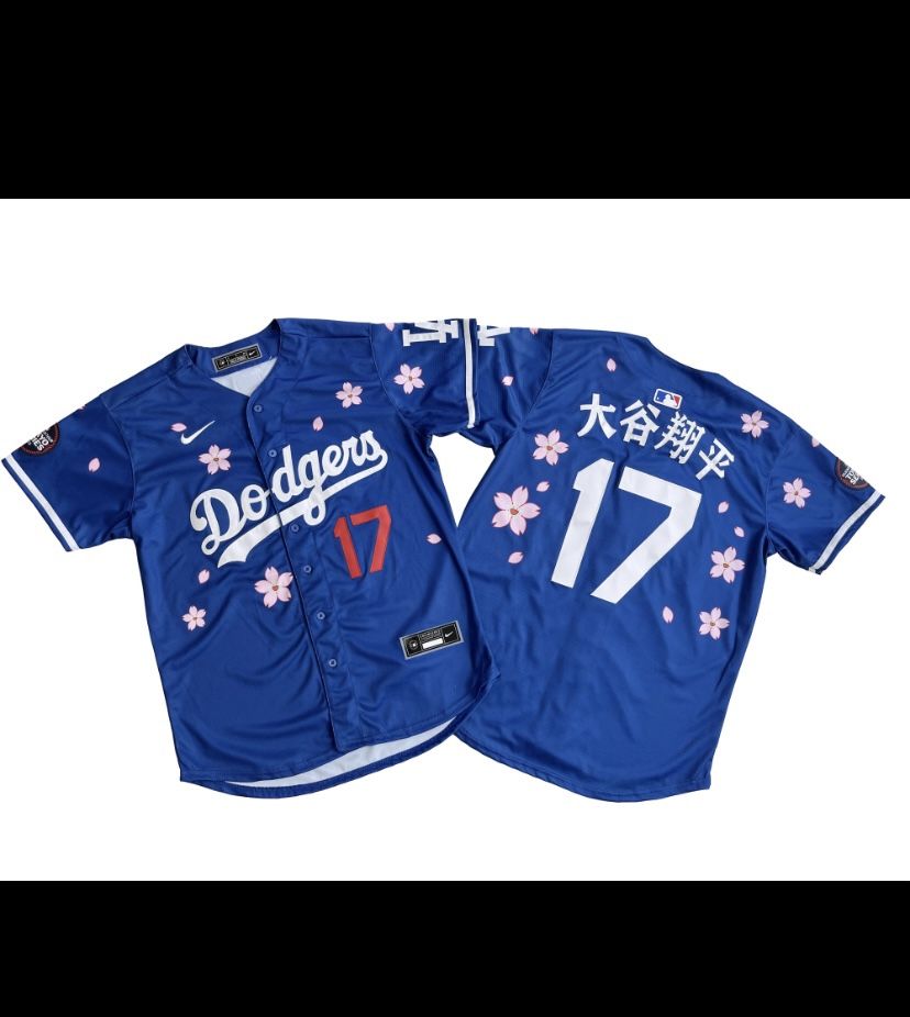 SHOHEI OHTANI #17 (M-2XL) Takashi Murakami Tokyo Series Dodgers Jersey kanji