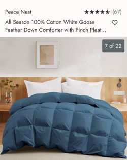 Full sized down comforter