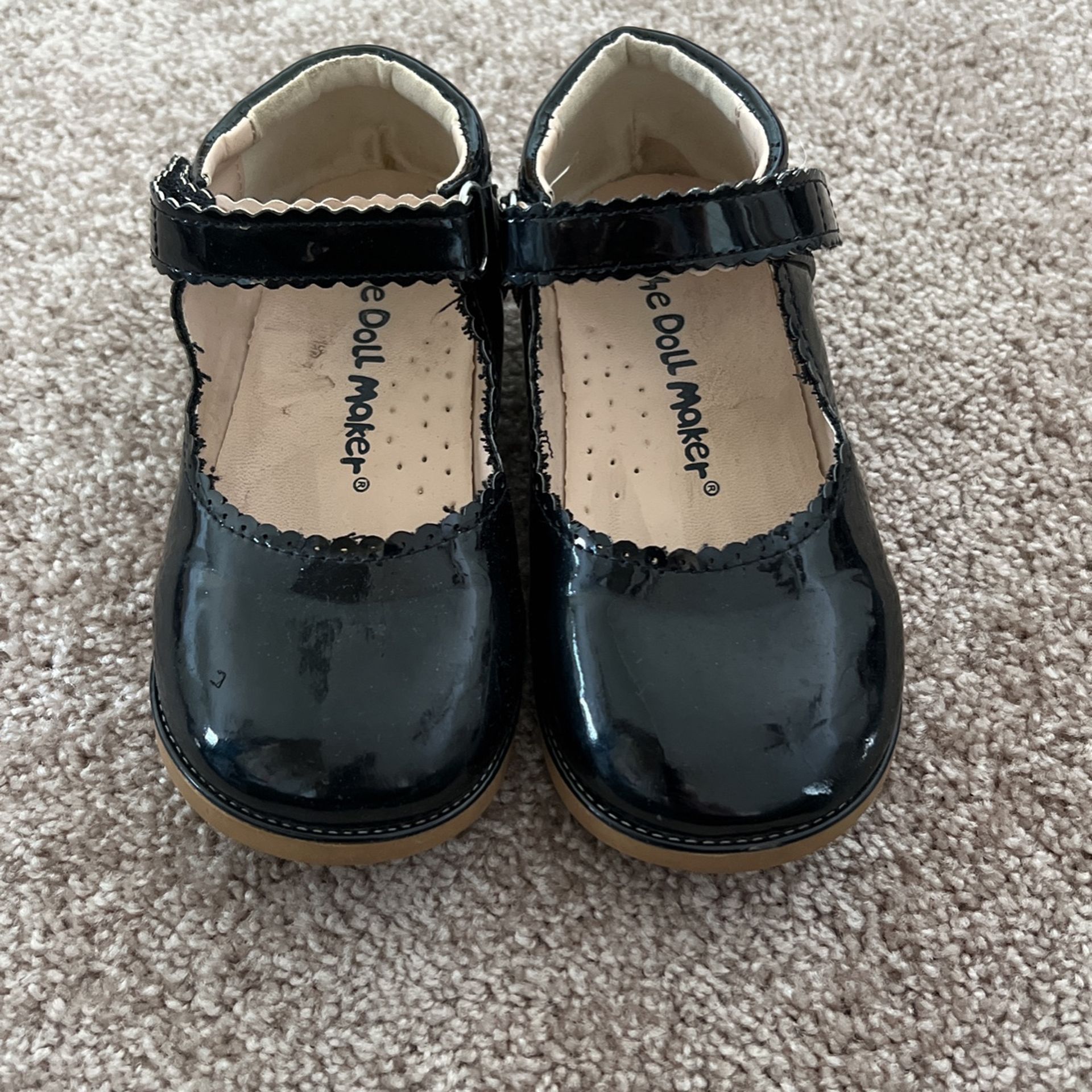 Little Girls Patent Black Dress Shoes Size 10