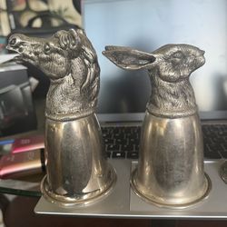 Gucci Silver Animal Head Cups Made In Italy