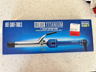 Blue Titanium 1” Salon Curling Iron