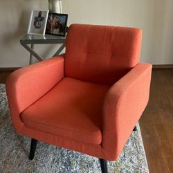 Orange Fabric Chair