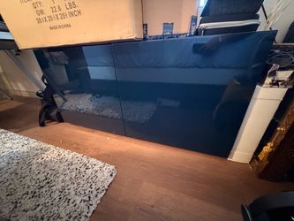 CB2 Fuel Navy Credenza