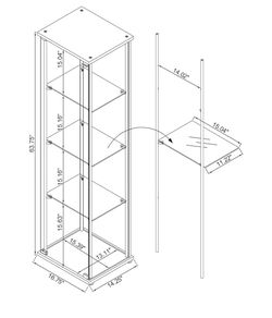 Display Cabinet With Door