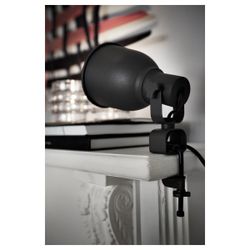 IKEA HEKTAR Wall/clamp spotlight, dark gray