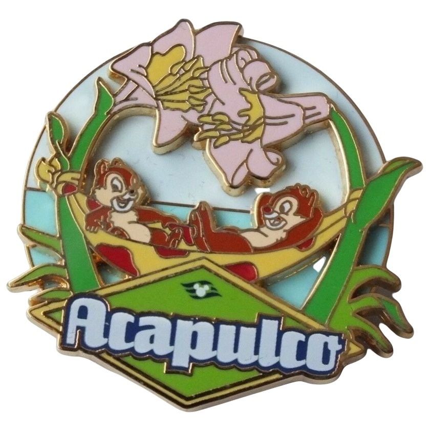 Disney Pin, Panama Canal Crossing 2008 Acapulco (Chip & Dale) LE of 1000