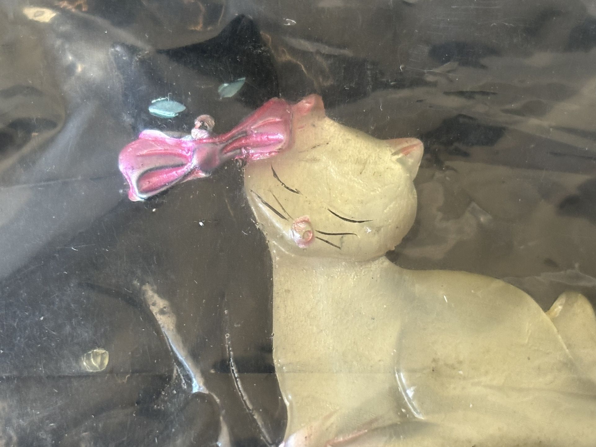 New Sealed Vintage Enameled Cat Brooch