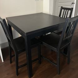 Black Wooden Dining Table