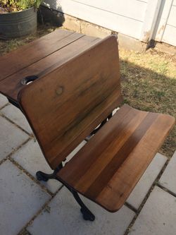 Antique school desk