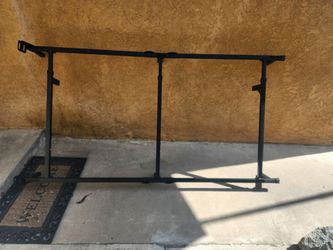 Adjustable metal bed frame
