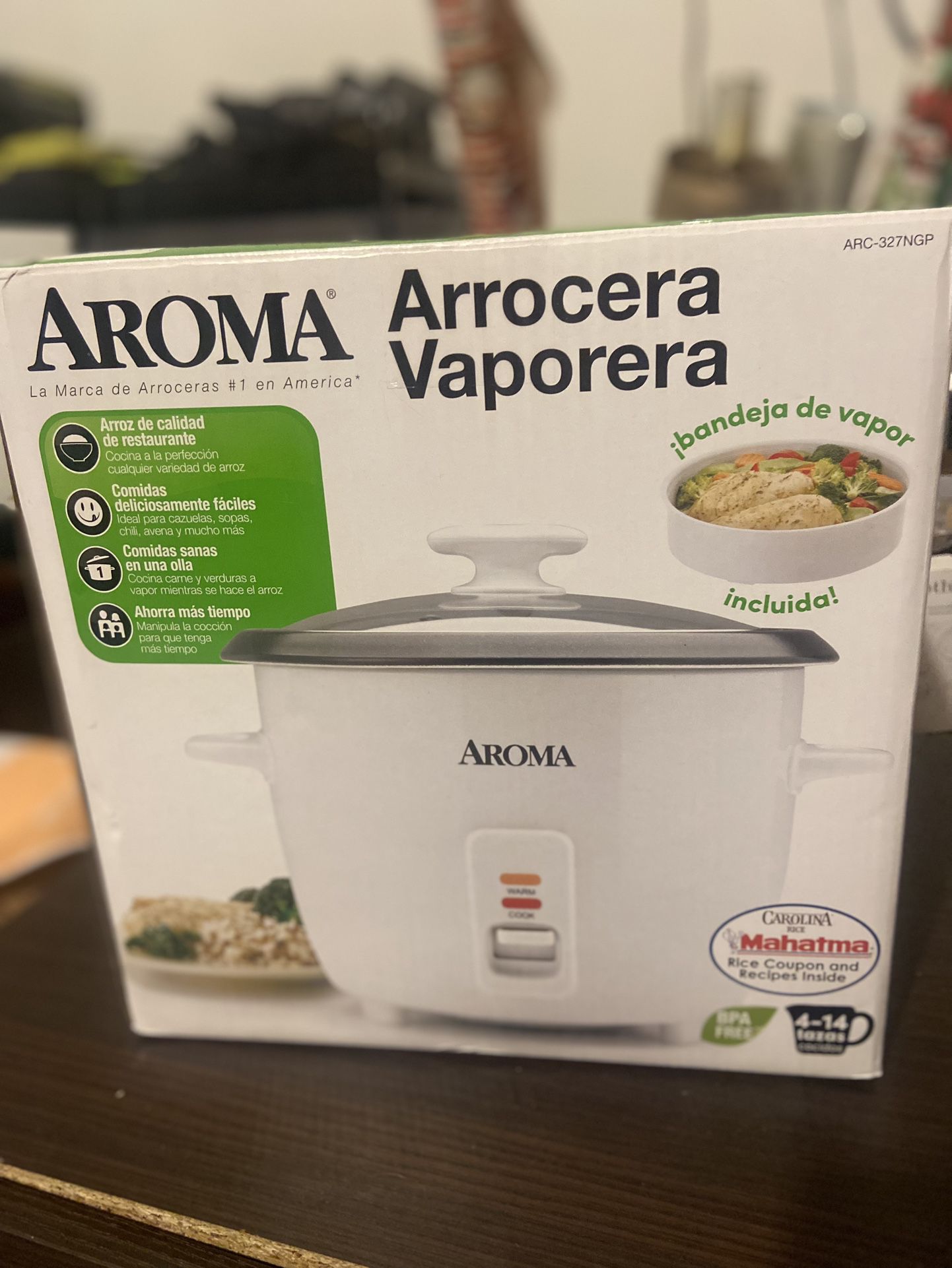 Aroma 14-Cup Rice Cooker & Food Steamer