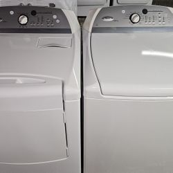 Great Working Agitator Less Whirlpool Washer And Dryer Set 