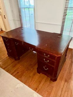 Large Executive Desk Cherry Wood