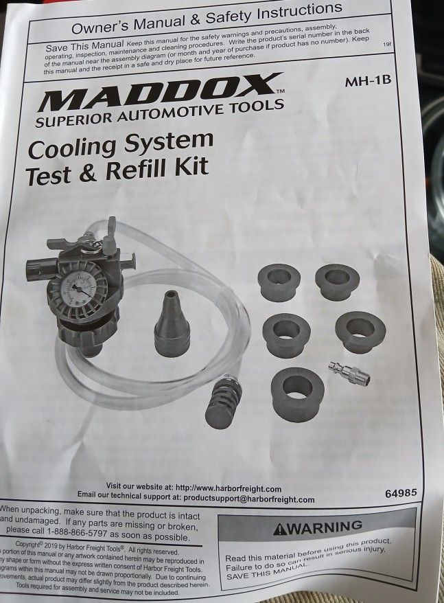 New In Case Cooling System Test And Refill Kit Comes With One Week Warranty 50 Firm