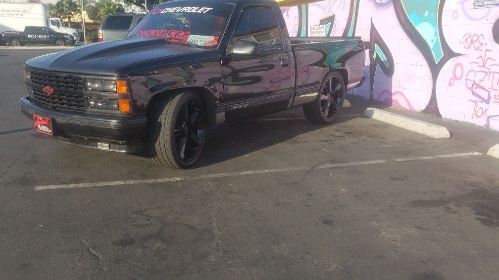 1993 chevy silverado obs on 24s cowl hood